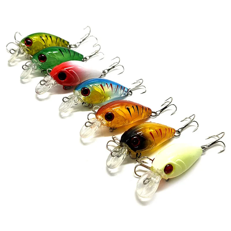 Pack de 3 mini crankbaits flotantes en distintos acabados
