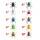 Goture Señuelo de vinilo blando araña realista para superficie - imagen 5