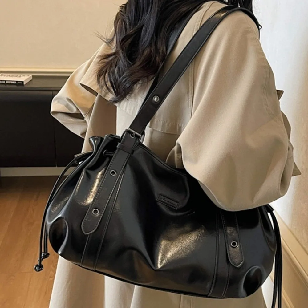 Bolso de hombro de cuero suave multifuncional de gran capacidad - imagen 5