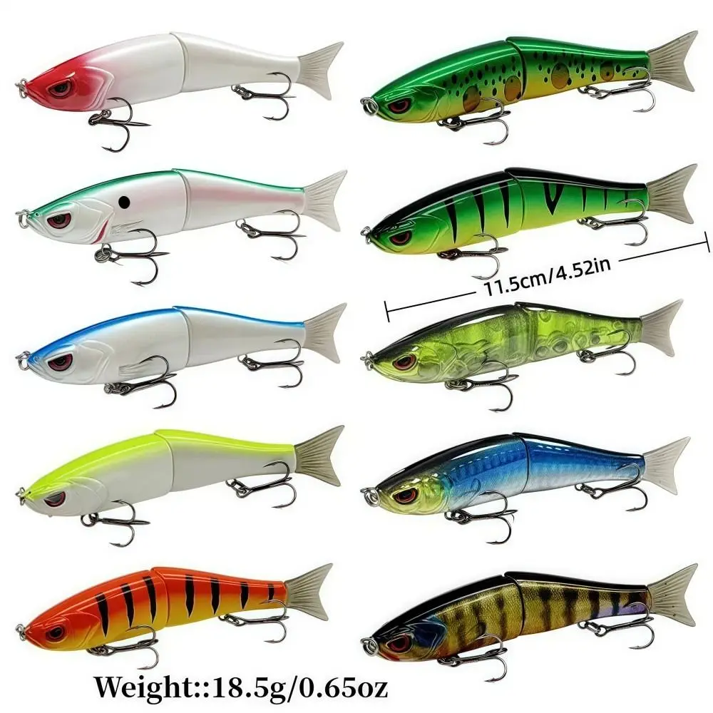 Swimbait biónico de 2 secciones en el agua