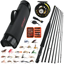 Goture Caña de mosca de viaje 9 pies 2,7m – Kit completo