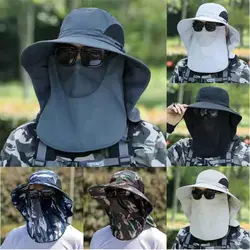 Sombrero de pesca Anti-UV – Ala ancha con protección facial