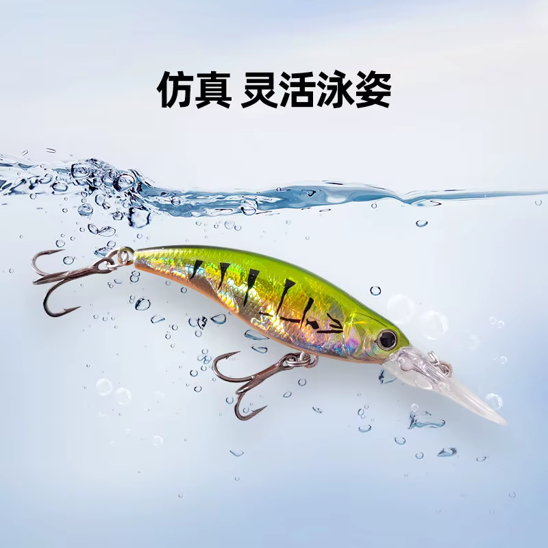 Señuelo minnow hundido - pececillo realista para pesca - imagen 2