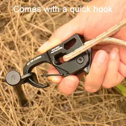 Tensor de cuerda autoblocante aluminio alta resistencia para pesca