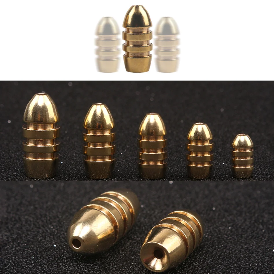 Plomo Texas Rig de cobre puro 1,5-10g para vinilos y jigs - imagen 2
