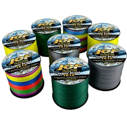 Línea trenzada PE JOF multifilamento súper resistente para pesca