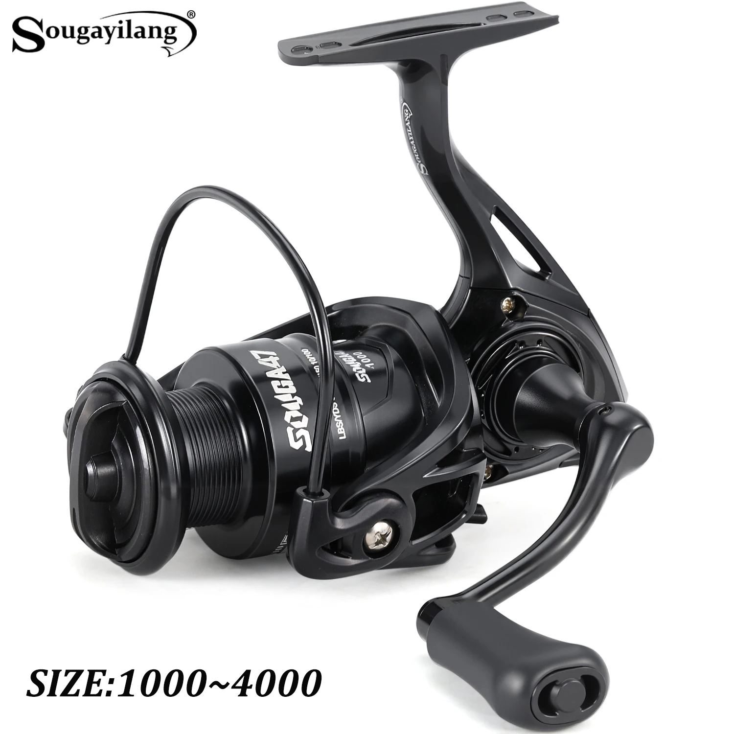 Carrete Sougayilang 1000‑4000 – Arrastre 10 kg agua dulce y salada - imagen 3