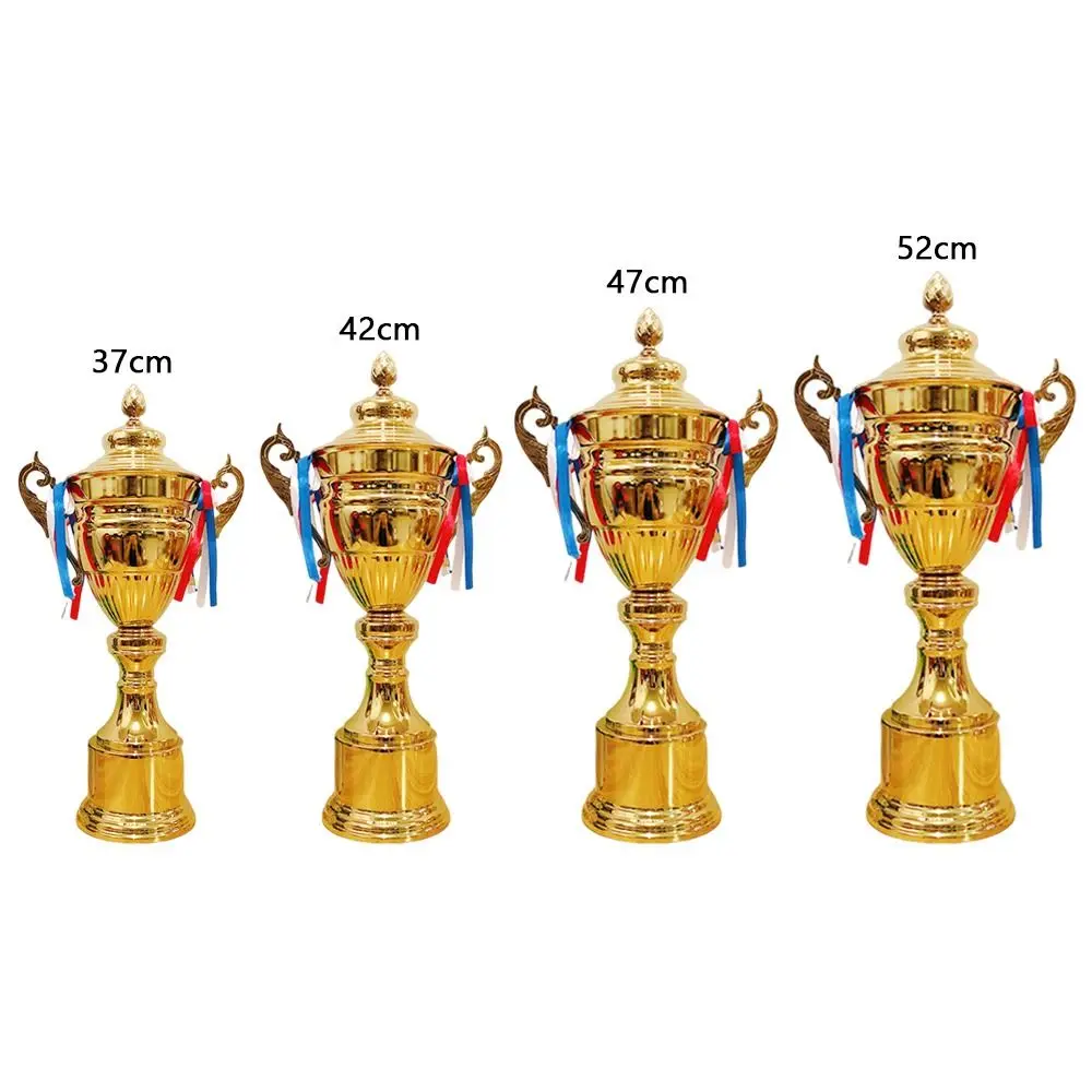 Trofeo dorado de reconocimiento con tapa, diseño personalizable - imagen 2