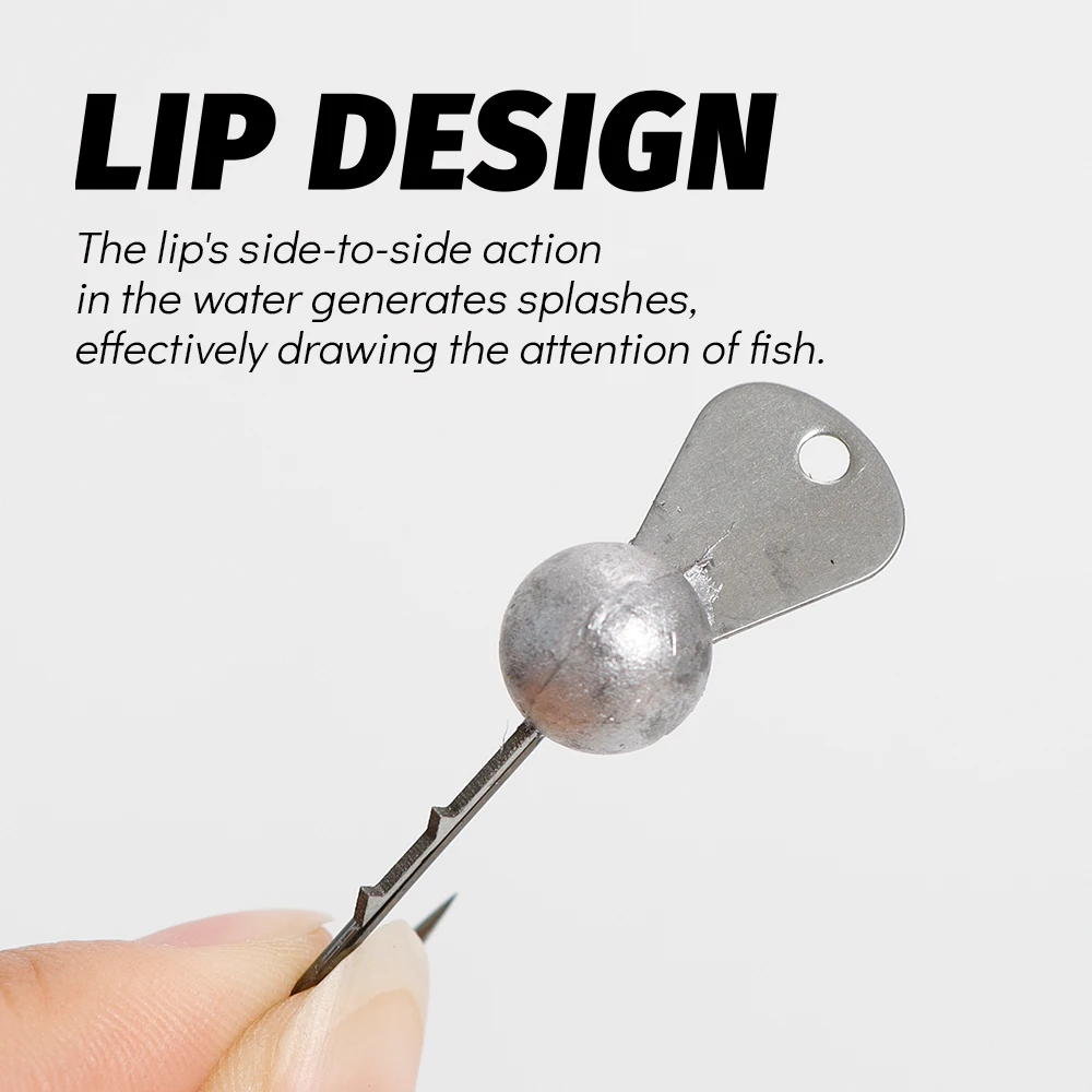 Jig Head con paleta metálica para lubina en vinilo - imagen 5