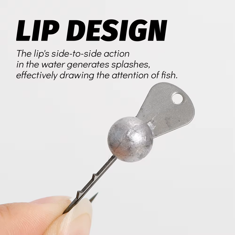 Jig Head con paleta metálica para lubina en vinilo - imagen 5