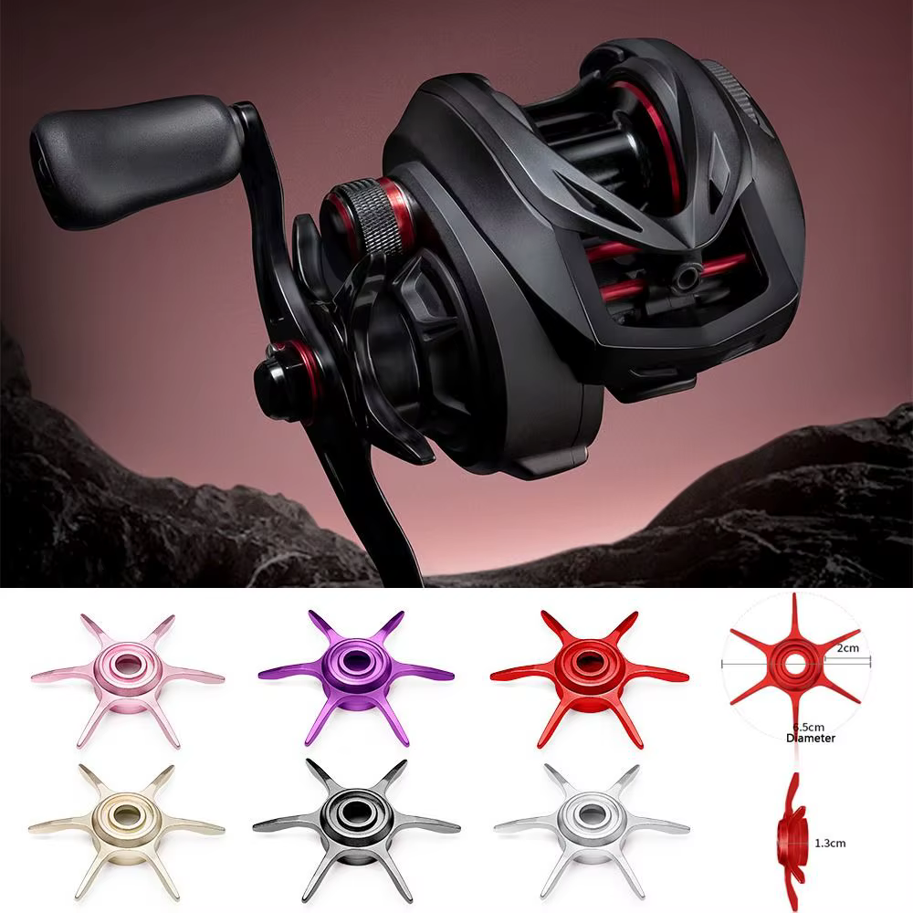 Arrastre estrella aluminio 65mm para carrete baitcasting - imagen 4