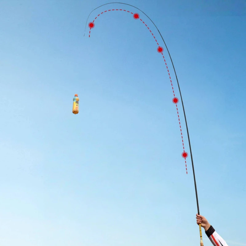 Caña ultraligera de carbono para pesca, bolsillo portátil plegable