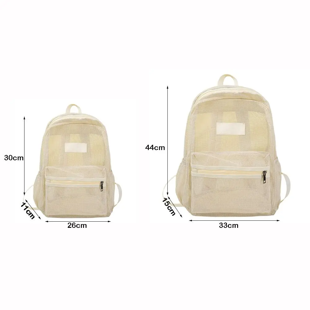 Mochila de malla transpirable con correas dobles y bolsillos - imagen 3