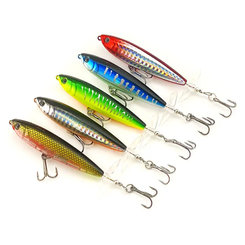 Whopper Popper Topwater - Plopper duro con cola giratoria 8/10 cm - imagen 3
