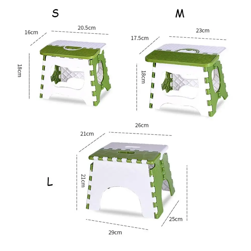 Taburete plegable reforzado ligero de plástico para pesca y exterior - imagen 5