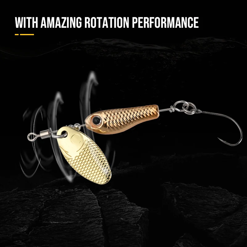 Señuelo giratorio Minnow metálico BLUX NIAKIS con cuchilla de cobre - imagen 4
