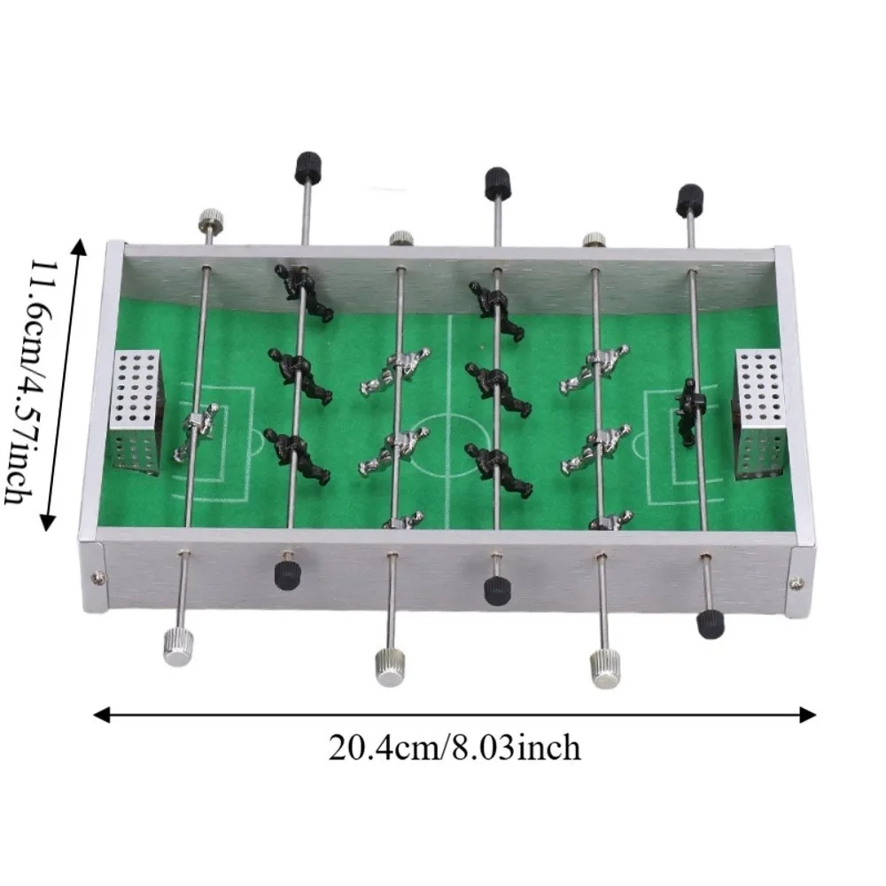Mini futbolín de escritorio con estructura portátil