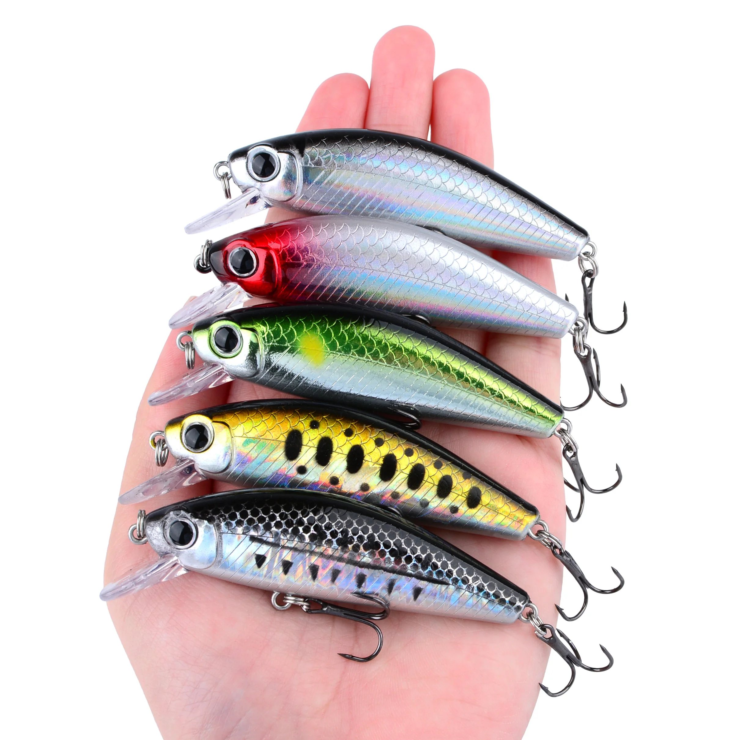 Señuelo Crankbait hundimiento para trucha y lubina con minnow - imagen 5