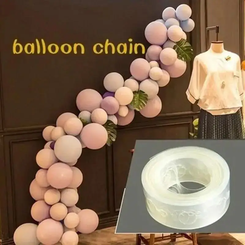 Cadena de globos de plástico para atar globos y decorar