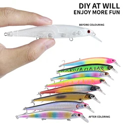 Señuelo pececillo FREE FISHER sin pintar ABS – embrión transparente