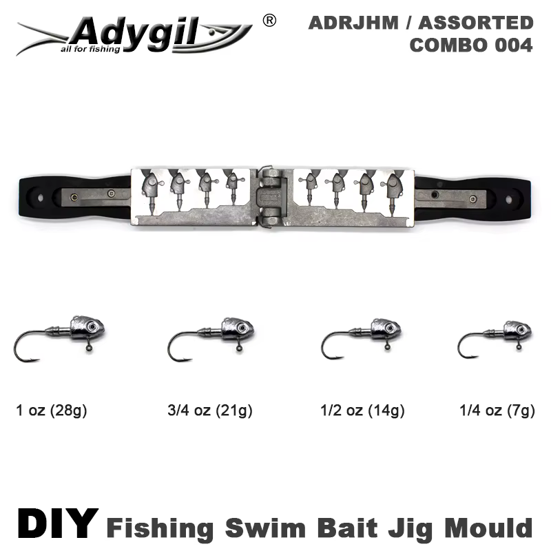 Adygil ADRJHM Molde Jig Head para cebos de natación - imagen 2
