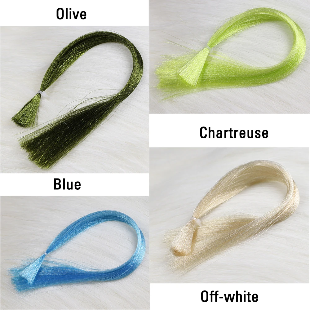 ICERIO Pelo Sintético Fluoro Reflectante para Mosca de Agua Salada - imagen 5