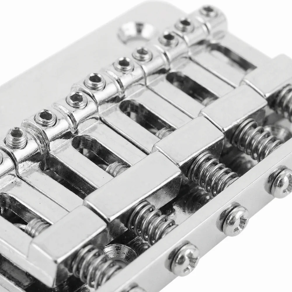 Puente de guitarra eléctrica de 6 cuerdas fijo con 5 tornillos - imagen 5