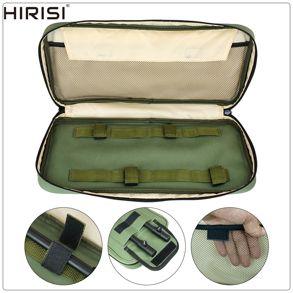 Bolsa de aparejos portátil para pesca de carpa Hirisi
