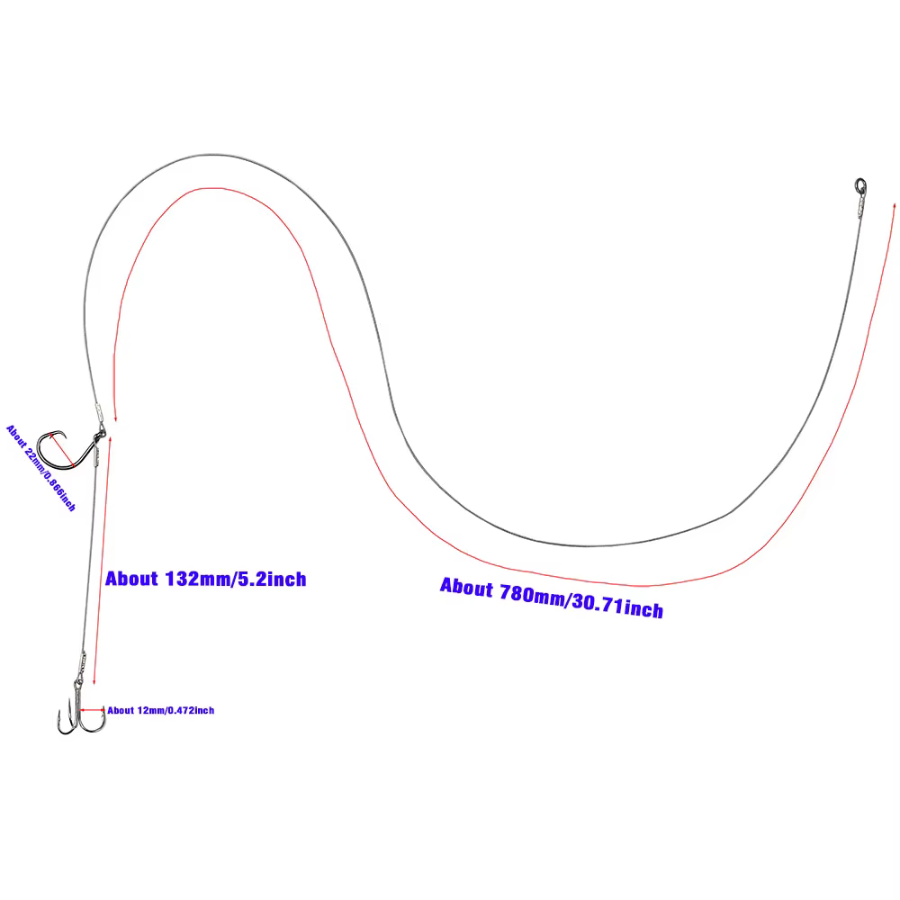 Mustad: aparejo de pesca marina con anzuelos circulares y triples - imagen 5