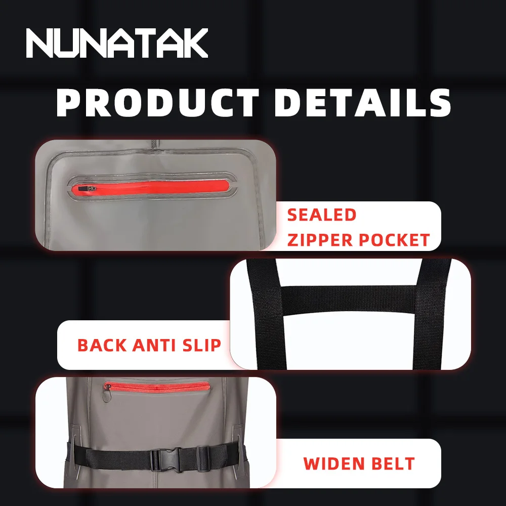 Pantalones impermeables NUNATAK para pesca y vadear en roca invernal - imagen 5