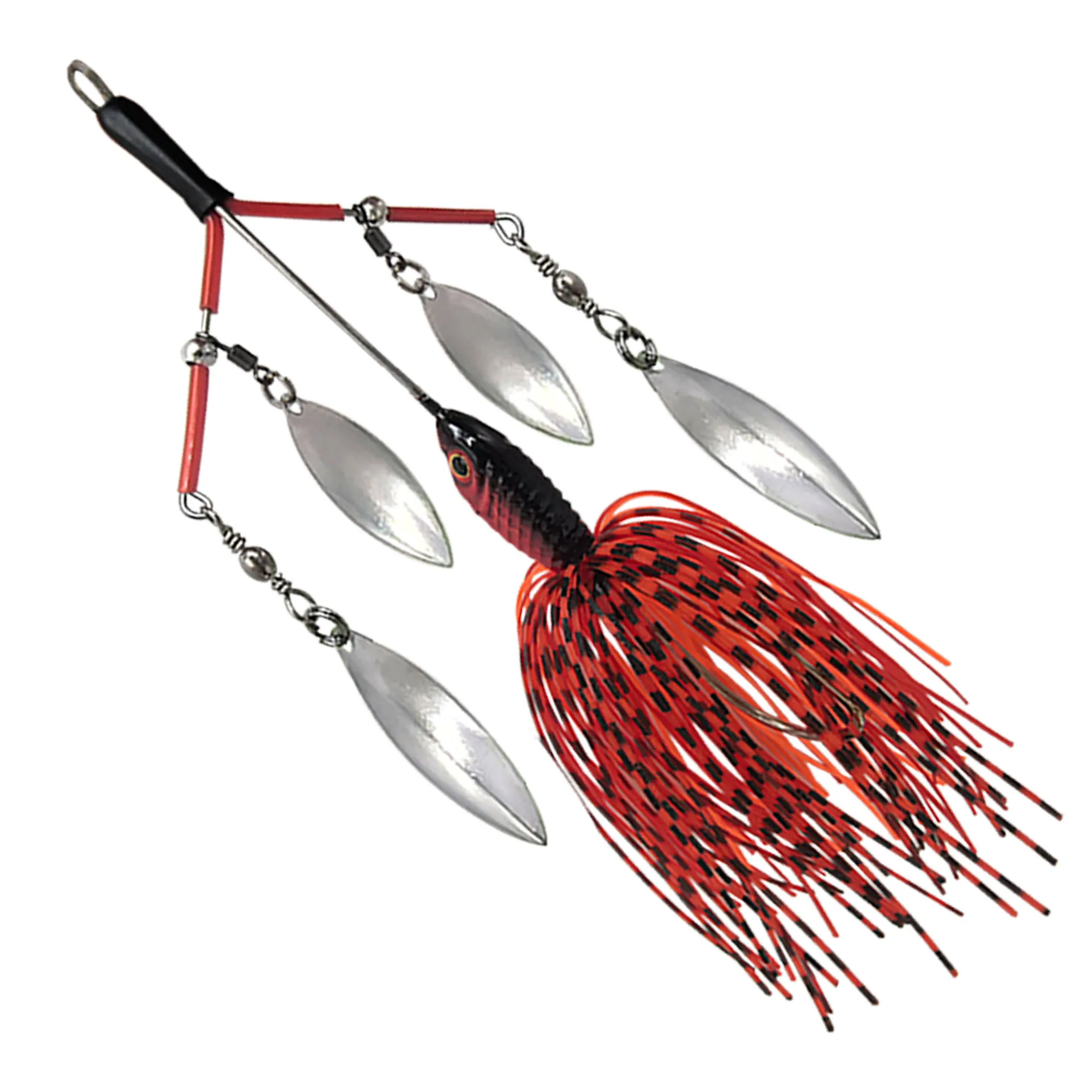 Detalle del anzuelo y cuerpo del spinnerbait