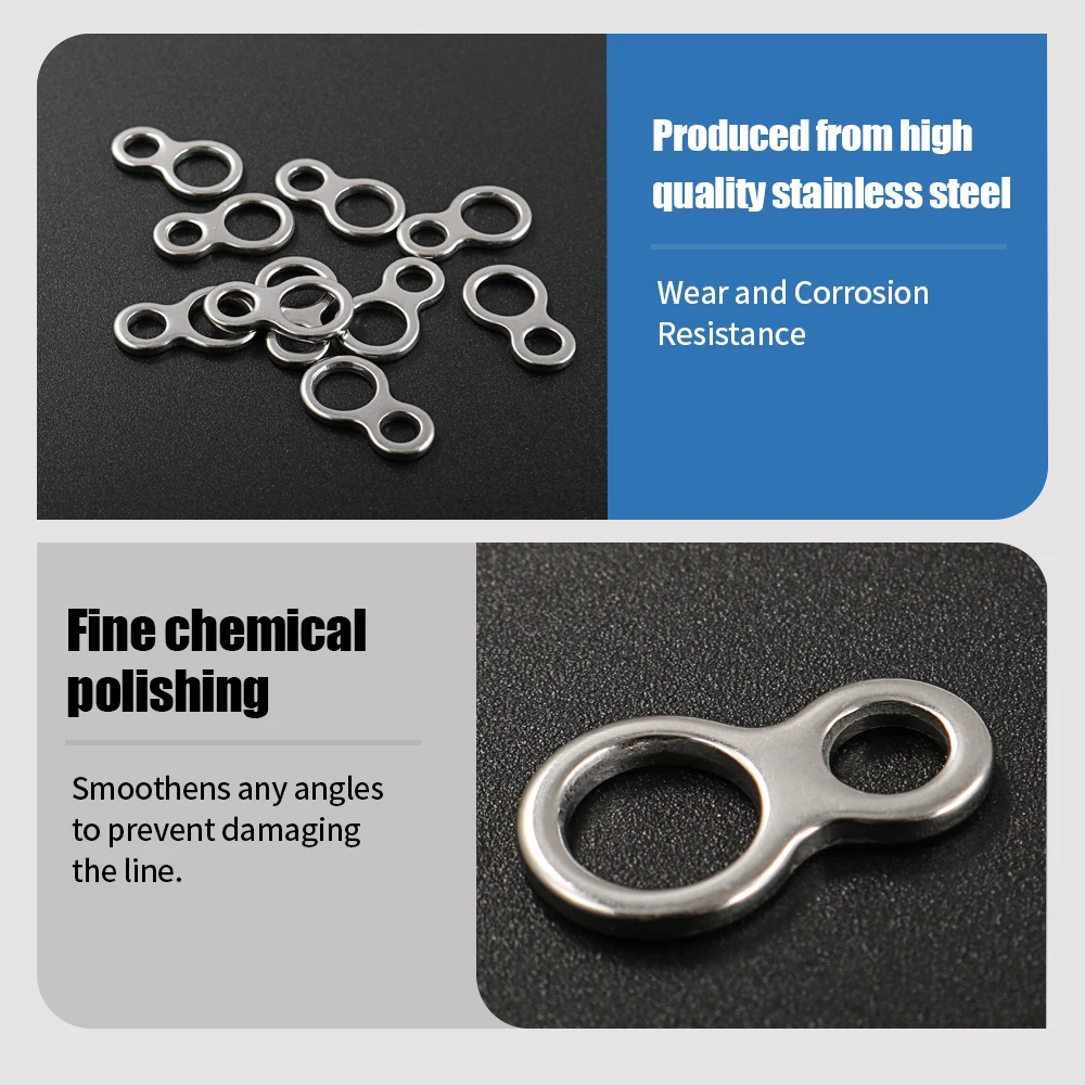 Anillas sólidas en forma 8 Jigging Pro – acero inoxidable - imagen 5
