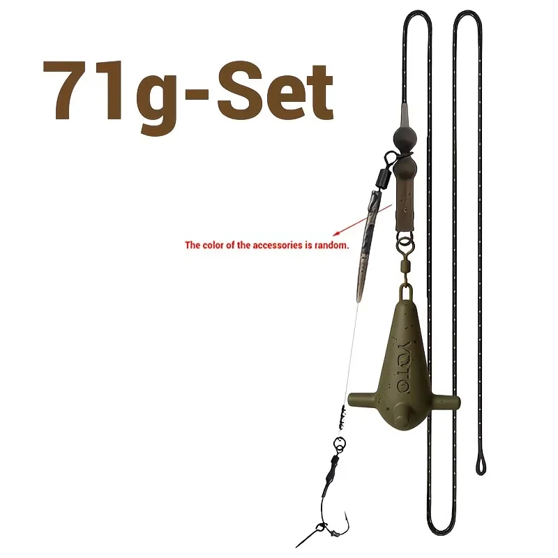 Set pesca de carpa helicopter y ronnie rig antienredos pre-atado - imagen 4