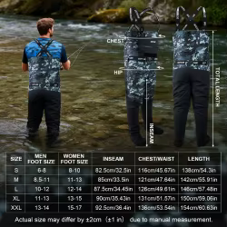 Vadeadores de Pesca Goture – Impermeables con Botas Integradas