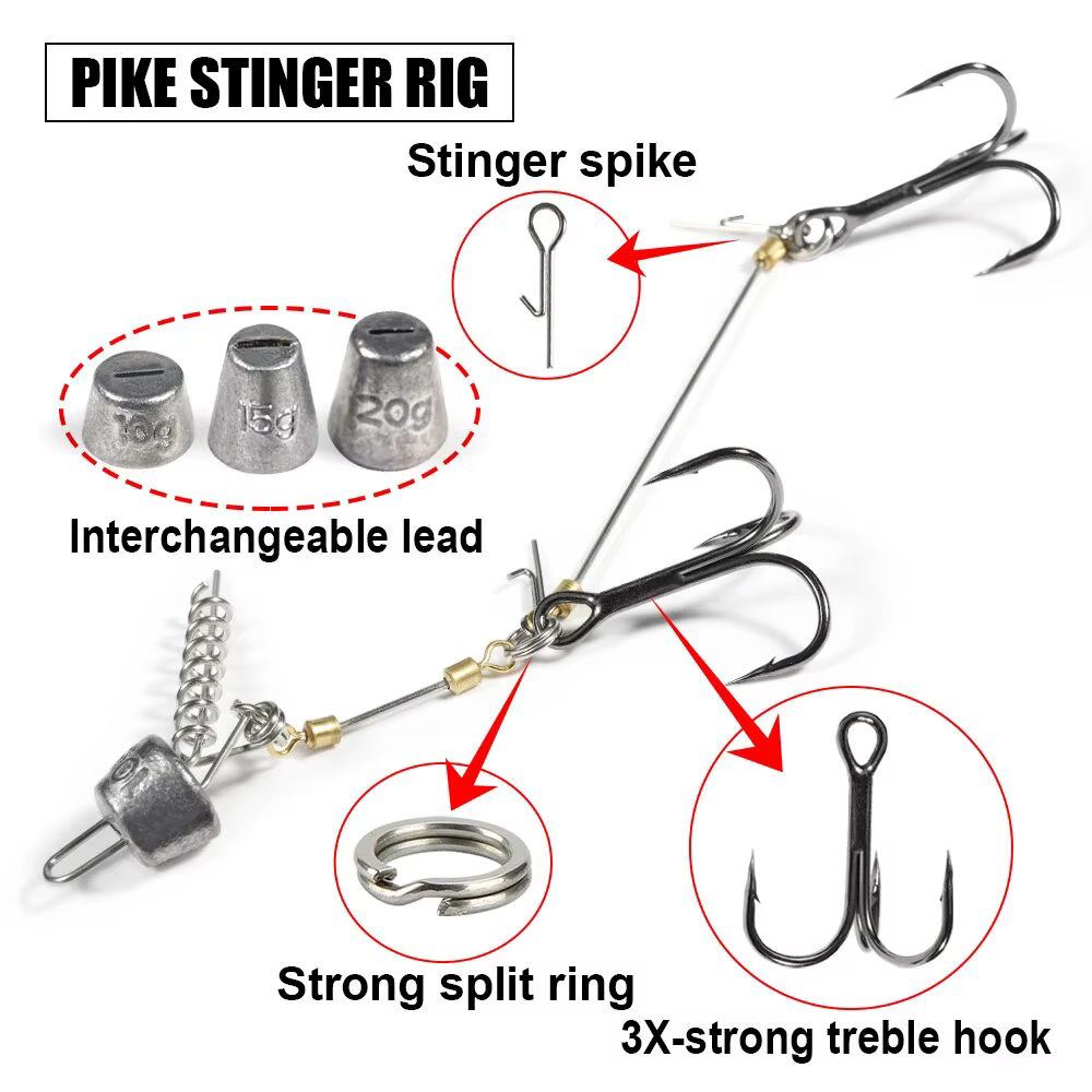 Señuelo Blando Firebomb Swimbait Spinpoler – Cola Larga con Stinger Rig - imagen 3