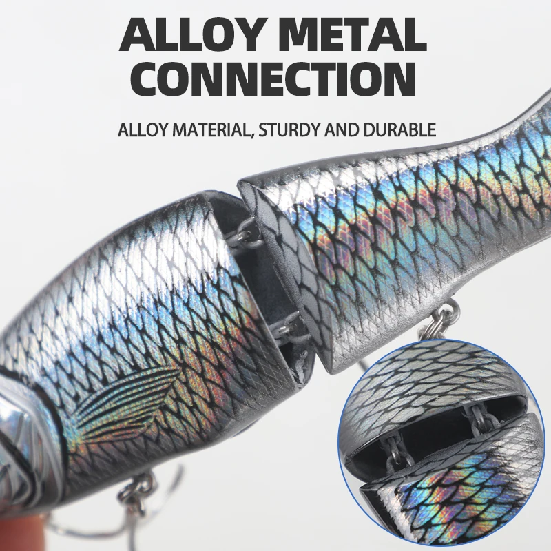 Señuelo biónico multisección 3D con microtextura de aleta suave - imagen 4
