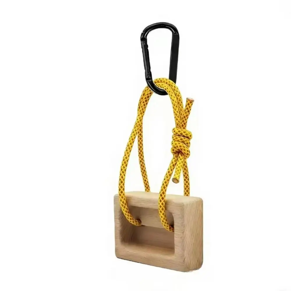 Tabla de agarre de escalada de madera con doble bolsillo - imagen 2