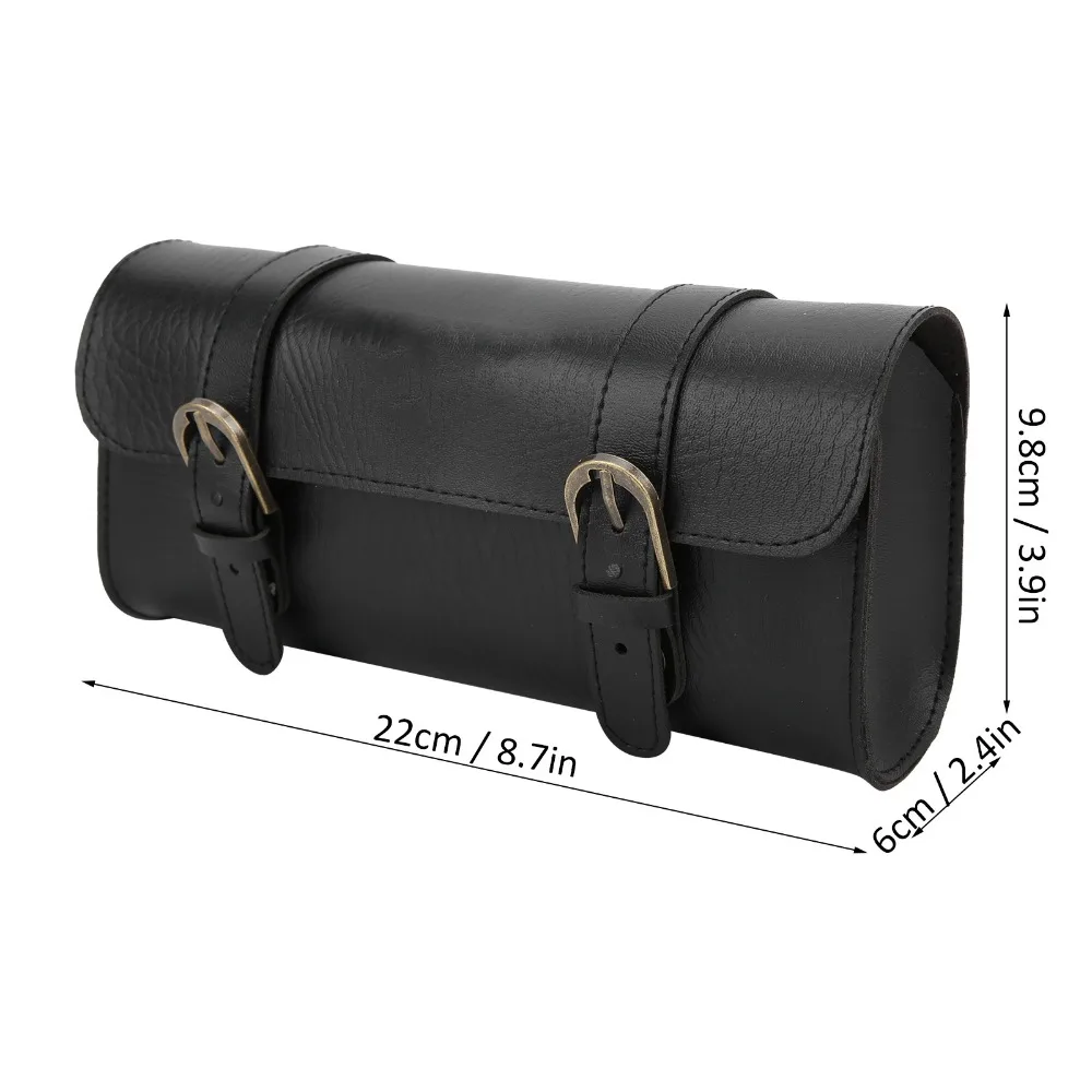 Bolsa de cuero PU para bicicleta Vintage