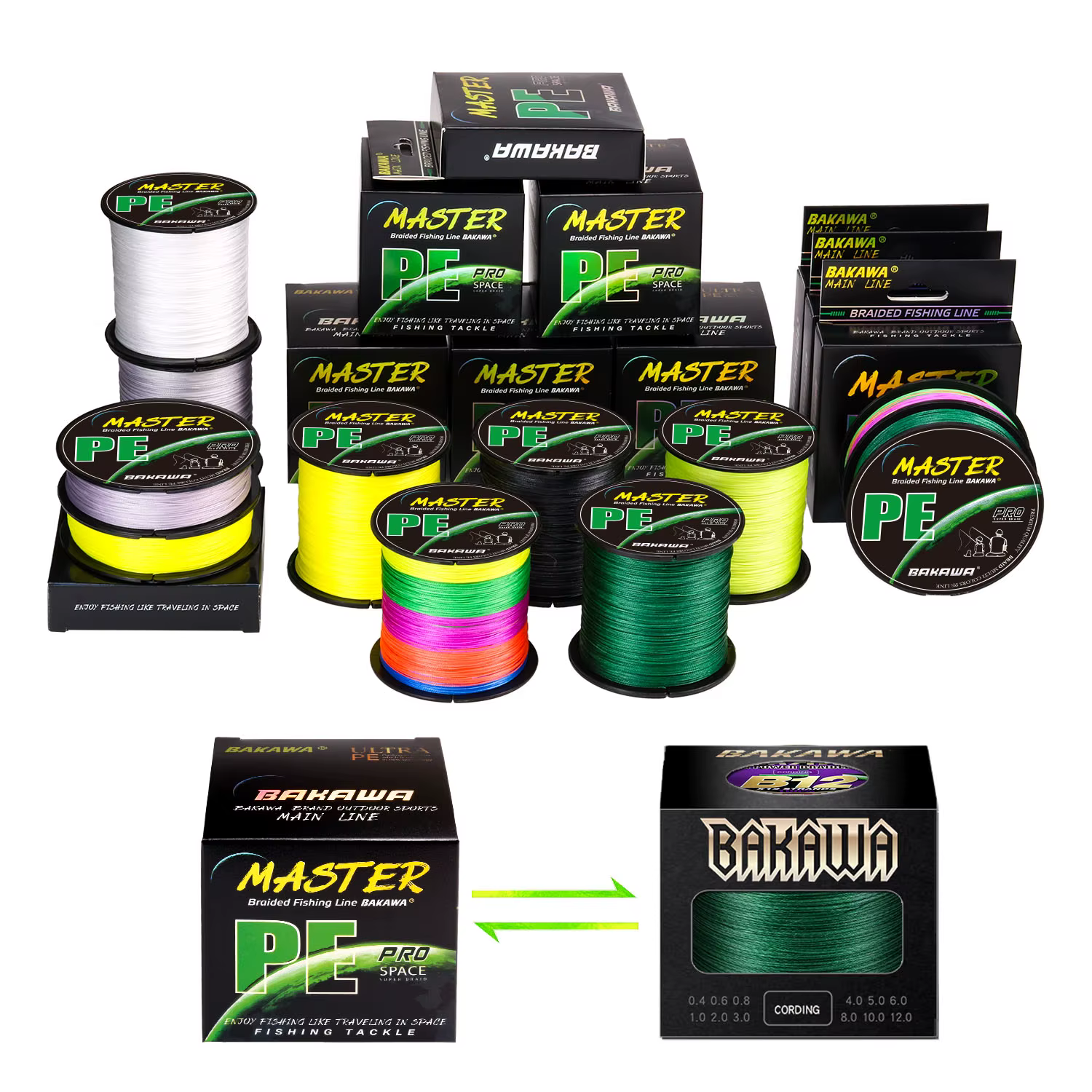 BAKAWA Hilo Trenzado 8 Hebras para Carpfishing - imagen 5