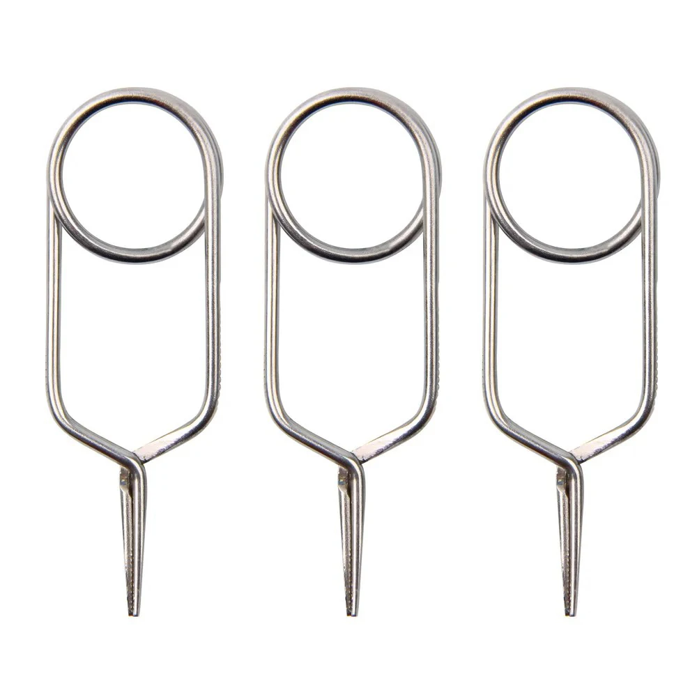 Alicates Hackle de acero inoxidable herramienta para atar moscas