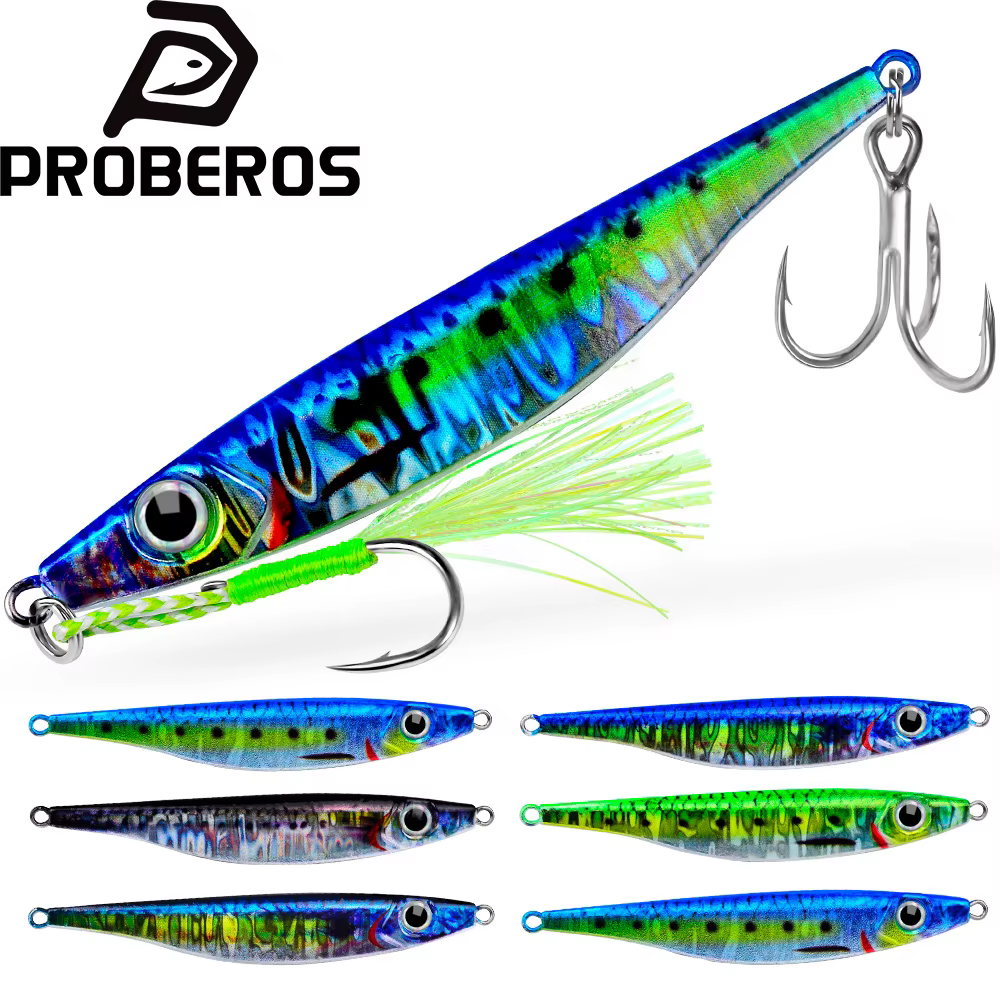 PROBEROS Señuelo metálico hundimiento rápido 3D – Pesca 10‑40 g - imagen 5