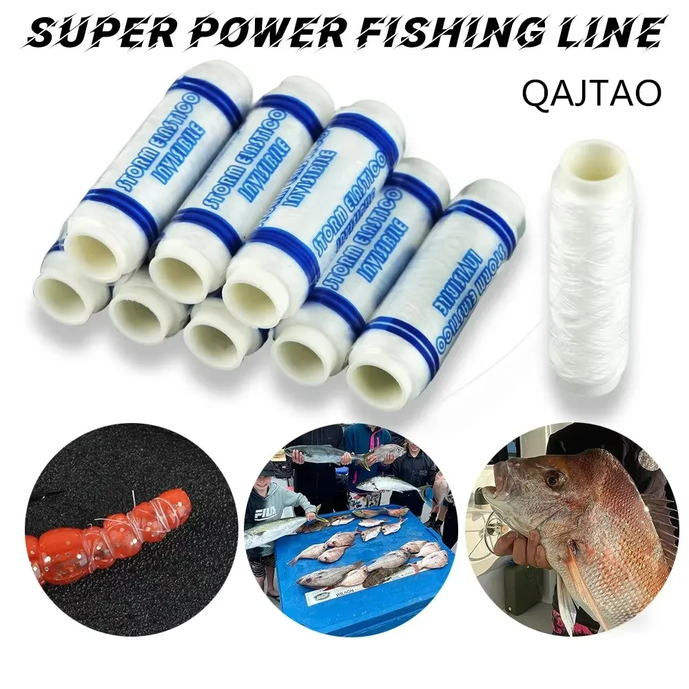 Línea de pesca elástica invisible alta resistencia para cebo - imagen 2