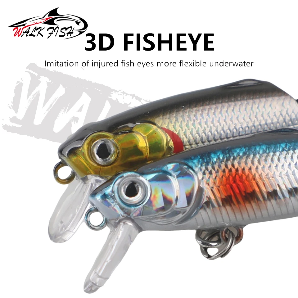 WALK FISH Minnow multisegmentado ojo rojo para lubina
