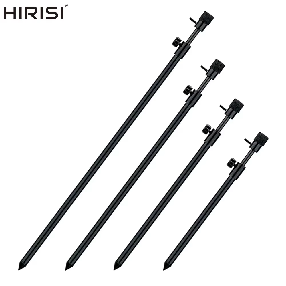 Soporte de aluminio Hirisi negro para caña de carpa