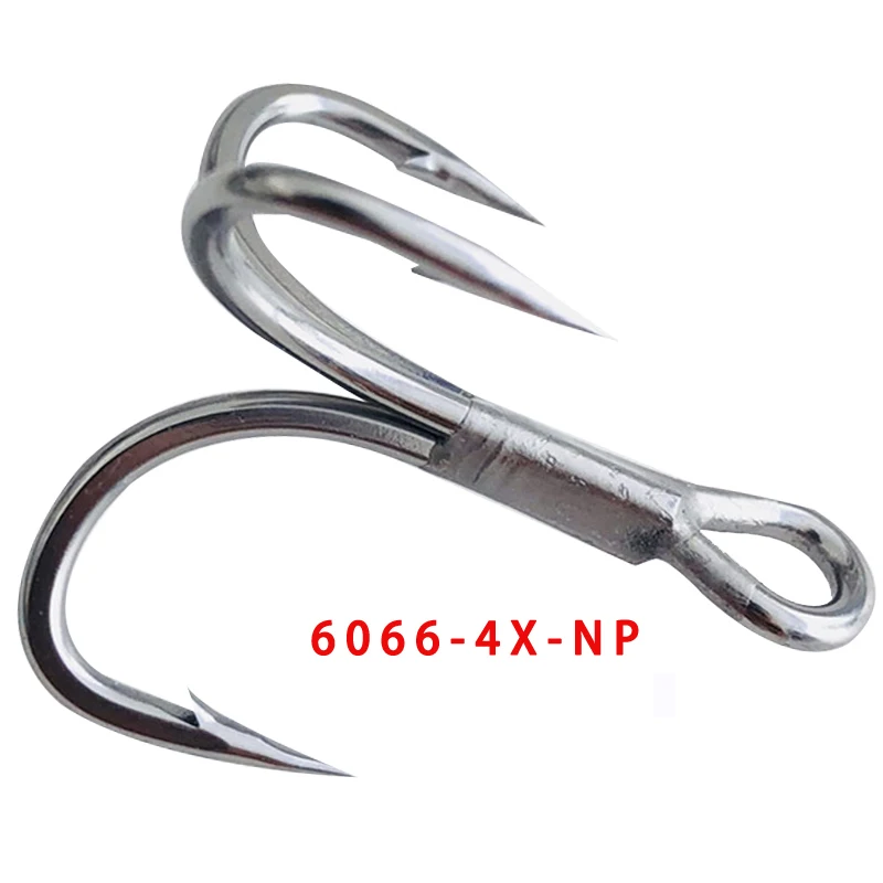 TAKEDO 6066-4X-NP Anzuelo triple UltraAntirust para agua dulce/salada