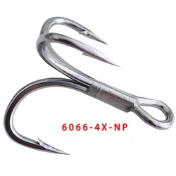TAKEDO 6066-4X-NP Anzuelo triple UltraAntirust para agua dulce/salada