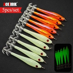 Ackibbik señuelos tipo Gamba para pesca de sepia en agua salada