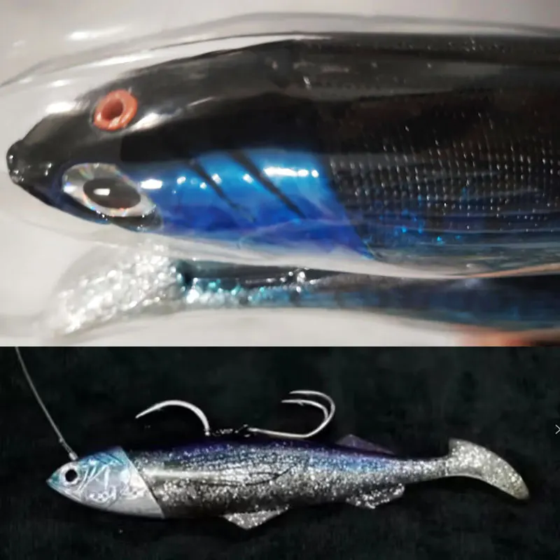 Leurre Señuelo suave cola en T para pesca de curricán - imagen 5