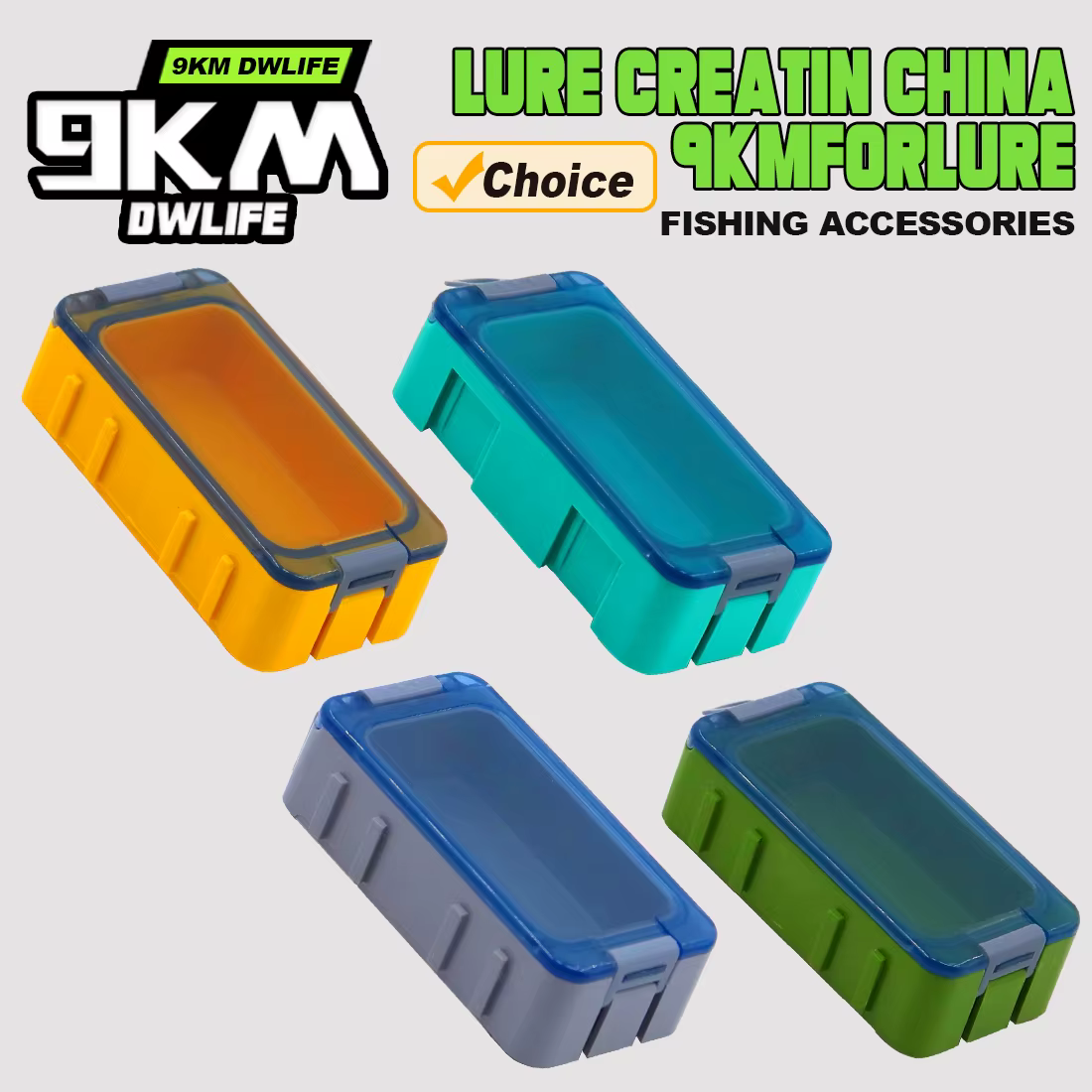 Mini caja porta señuelos - Organizador de pesca portátil compacto