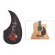 Protector de guitarra de ébano con diseño floral para acústica - imagen 5